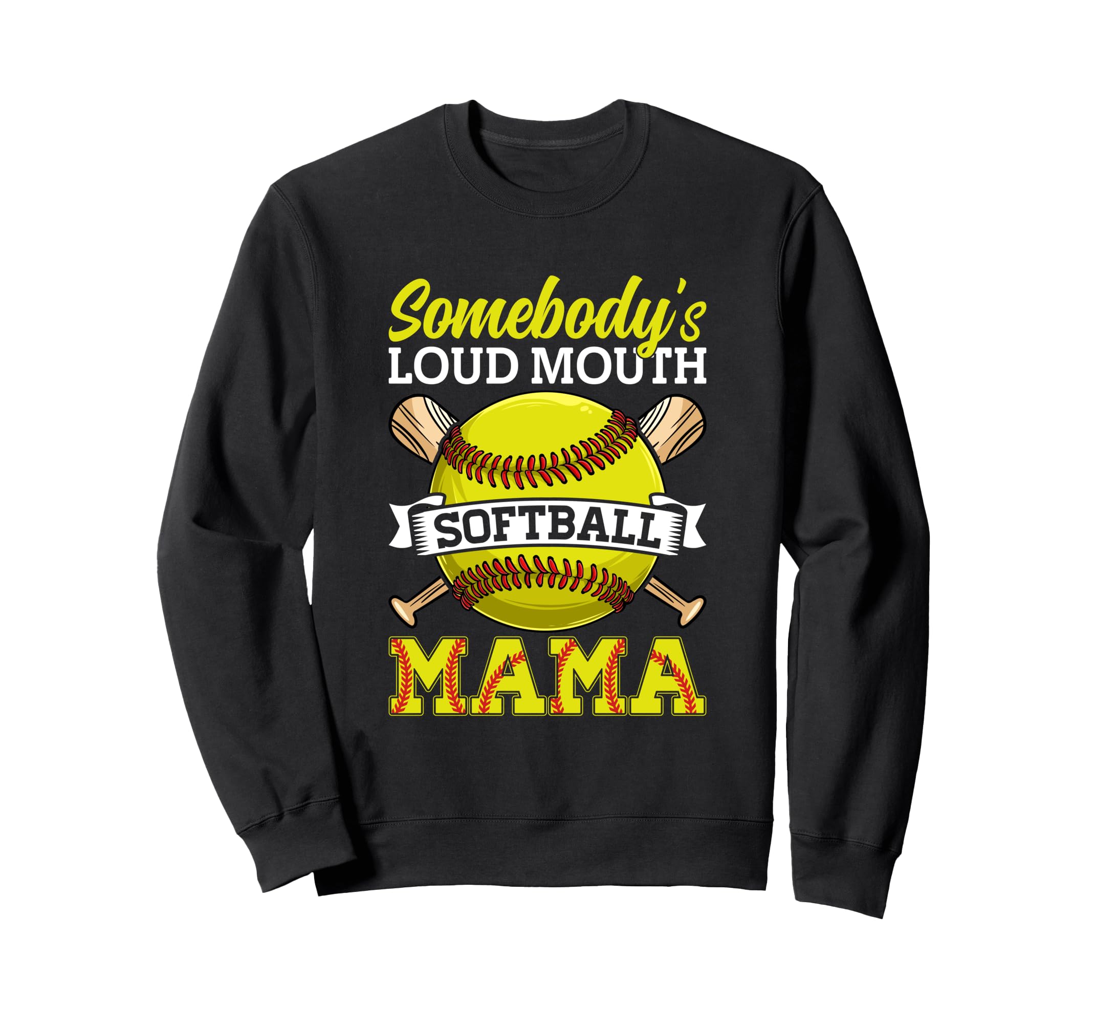 Funny Somebodys Mama Softball Sports Sweatshirt - Novelty Apparel Unisex - T-Shirt, Sweatshirt, Hoodie