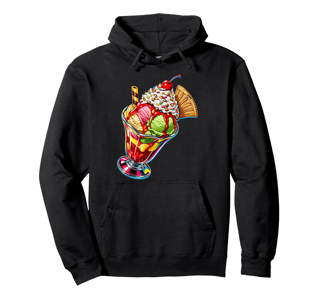 Pop Art S Malt Shop Dessert Hoodie - Streetwear Style Unisex - T-Shirt, Sweatshirt, Hoodie