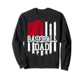 Baseball Dad Patriotic Family Sweatshirt - Minimalist Print Men Women - T-Shirt, Sweatshirt, Hoodie