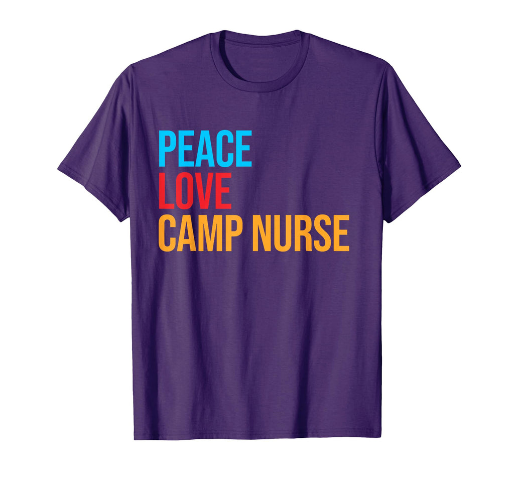 Peace Love Camp Nurse T-Shirt - Graphic Print Men Women - T-Shirt, Sweatshirt, Hoodie