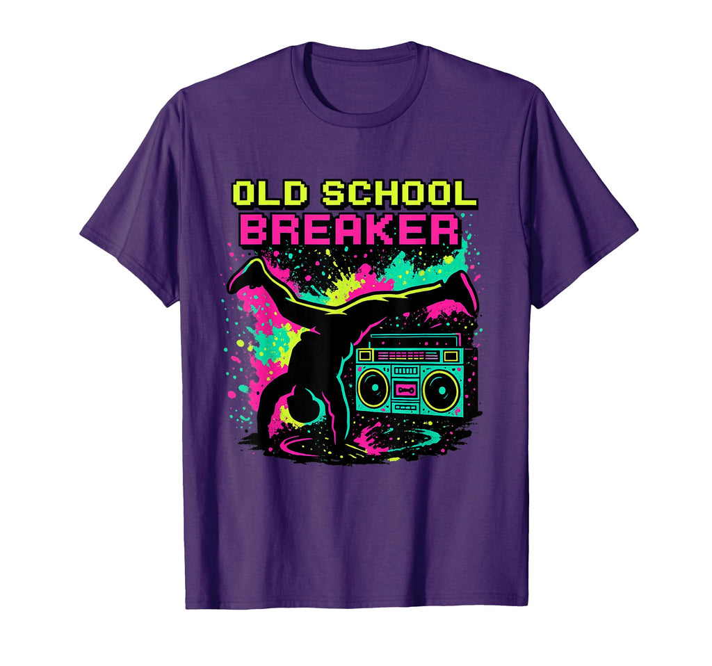 Breakdancing Hip Hop 80S Boombox Old T-Shirt - Novelty Apparel Men Women - T-Shirt, Sweatshirt, Hoodie