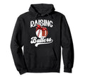 Raising Ballers Baseball Football Mom Hoodie - Custom Art Print for Adults - T-Shirt, Sweatshirt, Hoodie