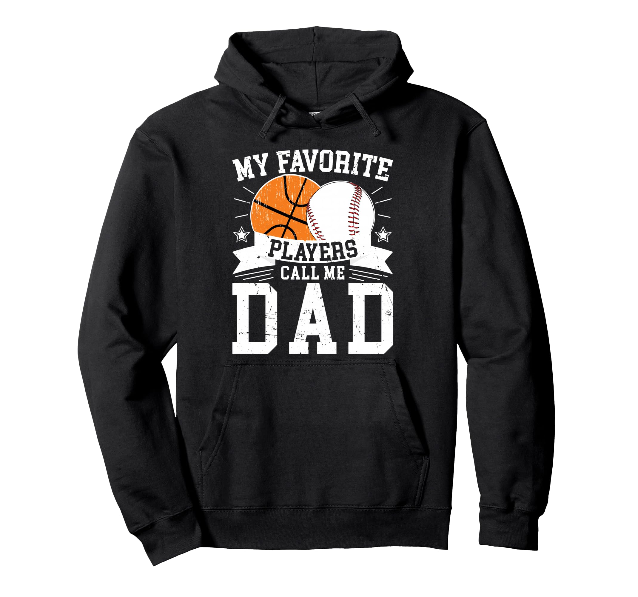 My Favorite Players Call Me Dad Baseball Hoodie - Novelty Apparel Unisex - T-Shirt, Sweatshirt, Hoodie