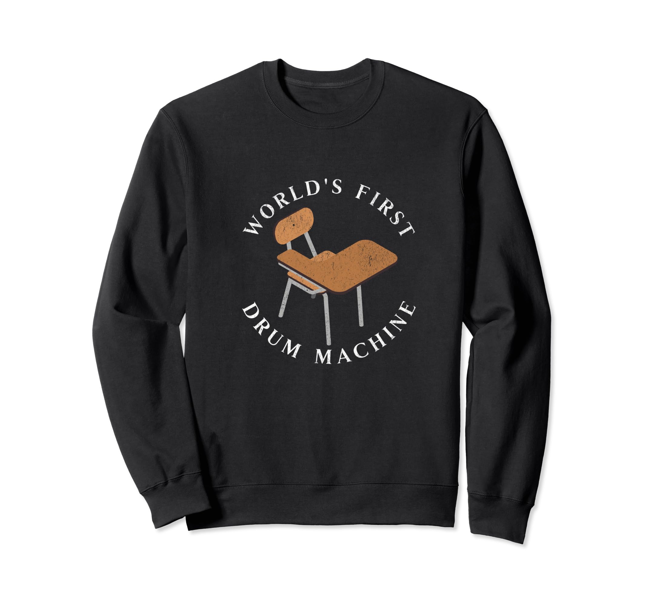 Worlds First Drum Machine Old Sweatshirt - Fun Novelty Design for Adults - T-Shirt, Sweatshirt, Hoodie