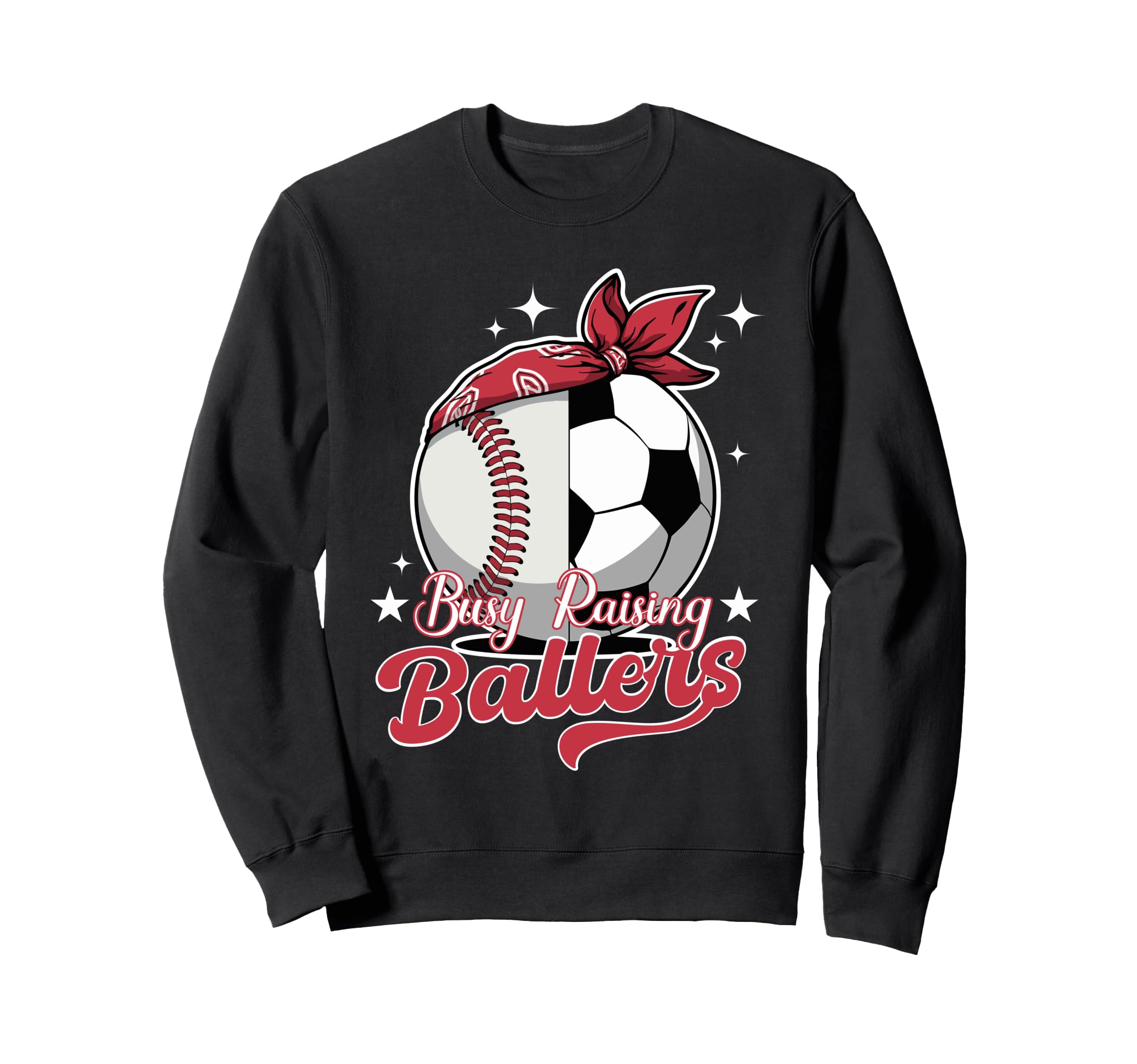 Busy Raising Ballers Baseball Sweatshirt - Custom Art Print for Adults - T-Shirt, Sweatshirt, Hoodie