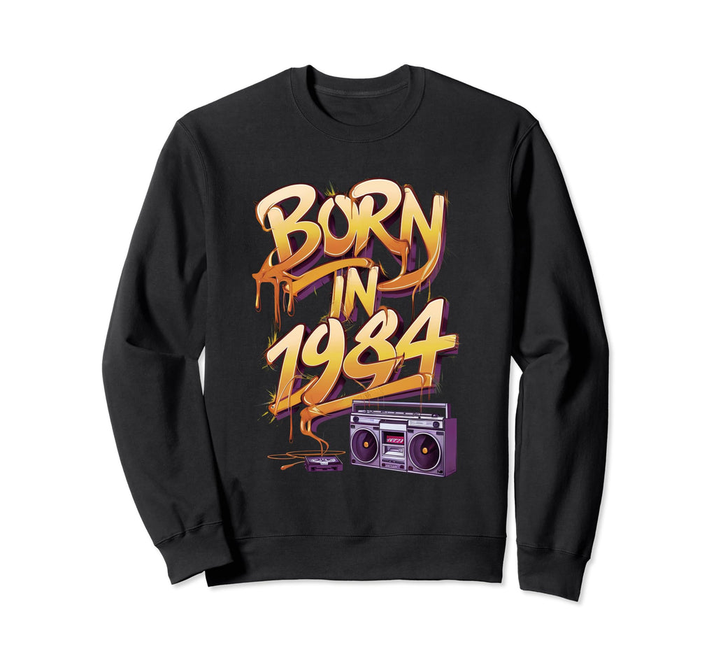 40Th Birthday Gifts Born 1984 Hip Hop Sweatshirt - Minimalist Print Unisex - T-Shirt, Sweatshirt, Hoodie
