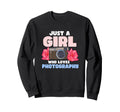 Just Who Loves Photography Camera Sweatshirt - Casual Everyday Wear Unisex - T-Shirt, Sweatshirt, Hoodie