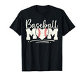 Baseball Mom Heart Mother Play Gift Hoodie - Aesthetic Graphic for Adults - T-Shirt, Sweatshirt, Hoodie
