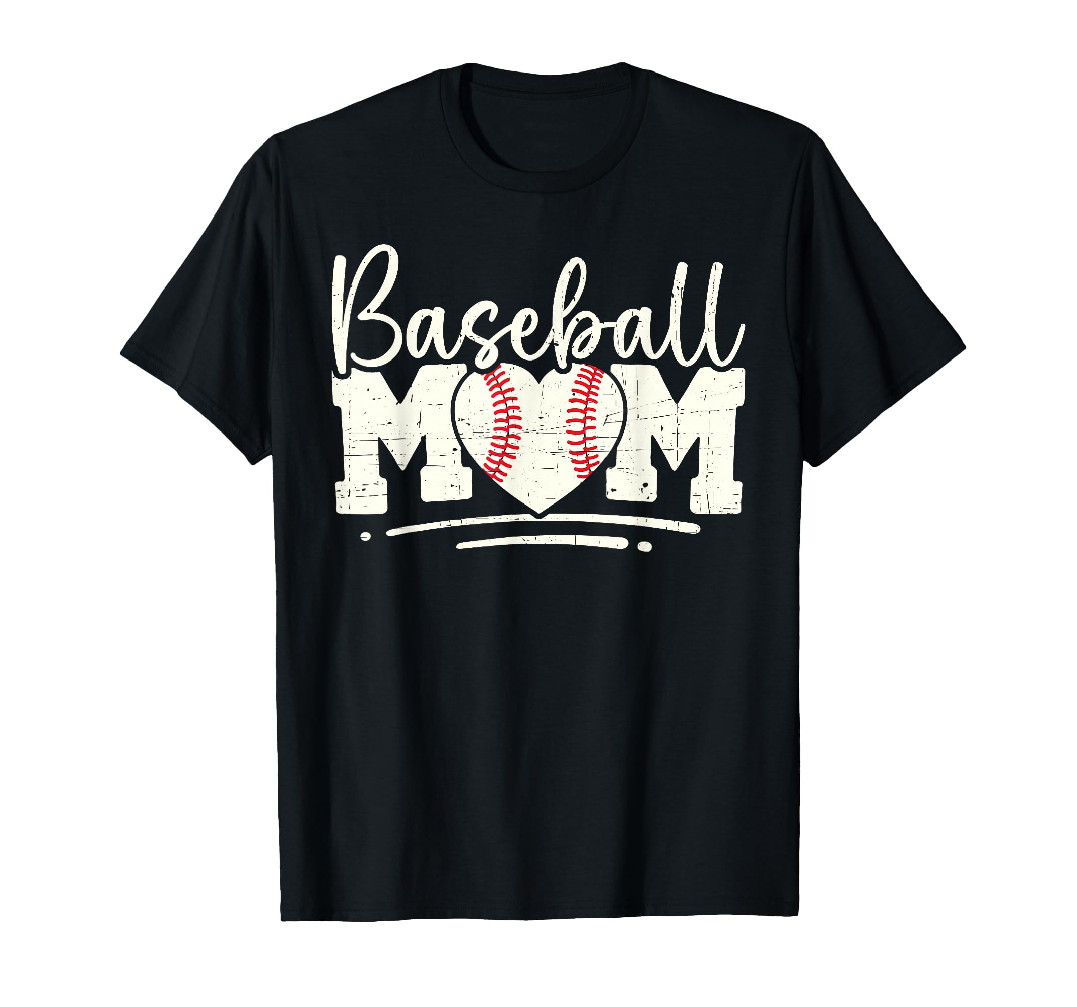 Baseball Mom Heart Mother Play Gift Hoodie - Aesthetic Graphic for Adults - T-Shirt, Sweatshirt, Hoodie