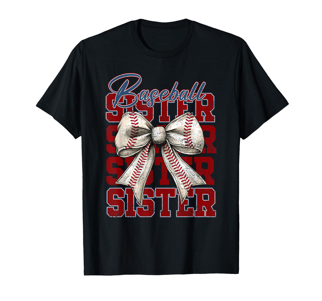 Baseball Ssiter Coquette Bow Game T-Shirt - Casual Everyday Wear Men Women - T-Shirt, Sweatshirt, Hoodie