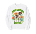 German Shorthaired Pointer Groovy Sweatshirt - Trendy Graphic Unisex - T-Shirt, Sweatshirt, Hoodie