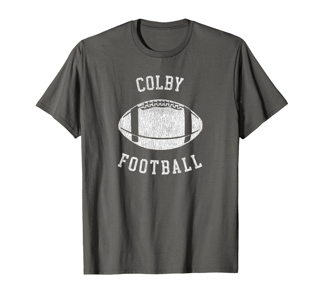 Colby Football Distressed 80S Throwback T-Shirt - Fun Novelty Design Unisex - T-Shirt, Sweatshirt, Hoodie