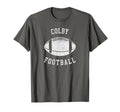 Colby Football Distressed 80S Throwback T-Shirt - Fun Novelty Design Unisex - T-Shirt, Sweatshirt, Hoodie