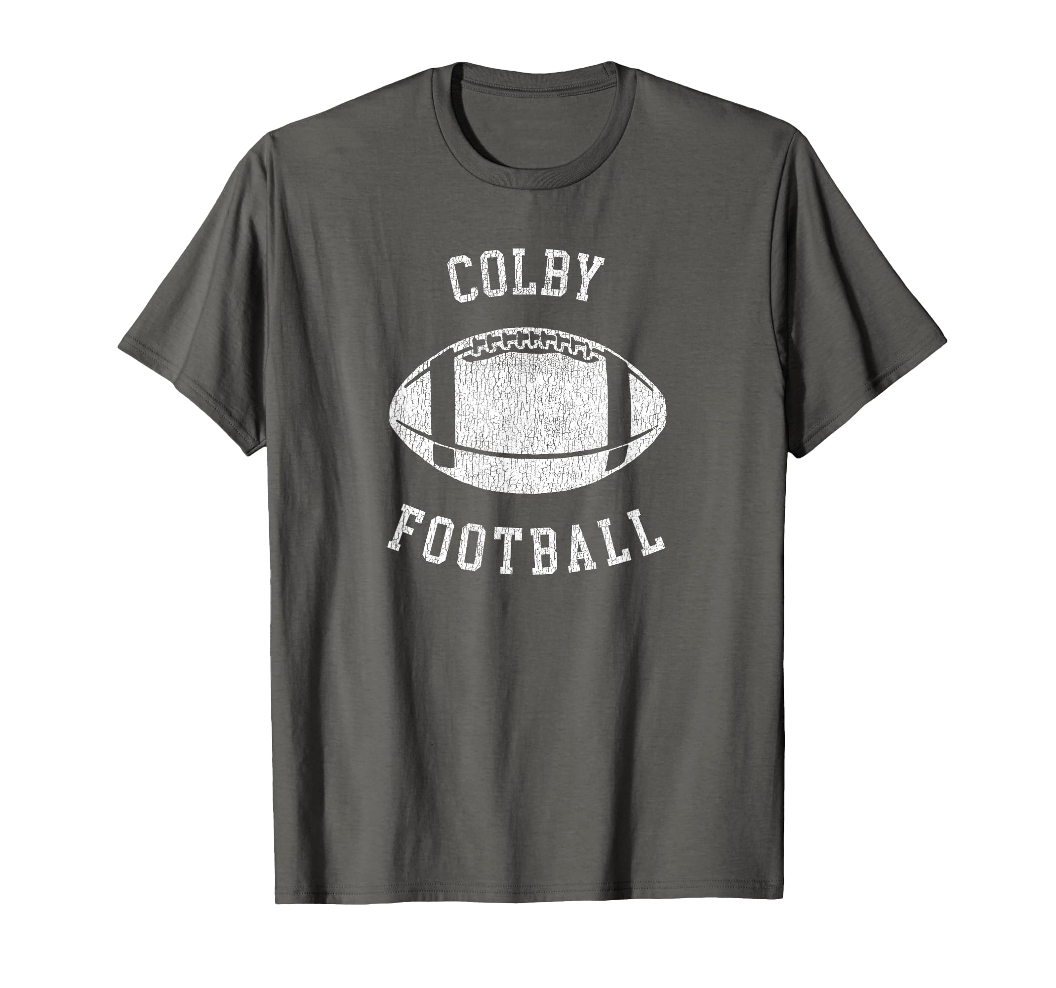 Colby Football Distressed 80S Throwback T-Shirt - Fun Novelty Design Unisex - T-Shirt, Sweatshirt, Hoodie
