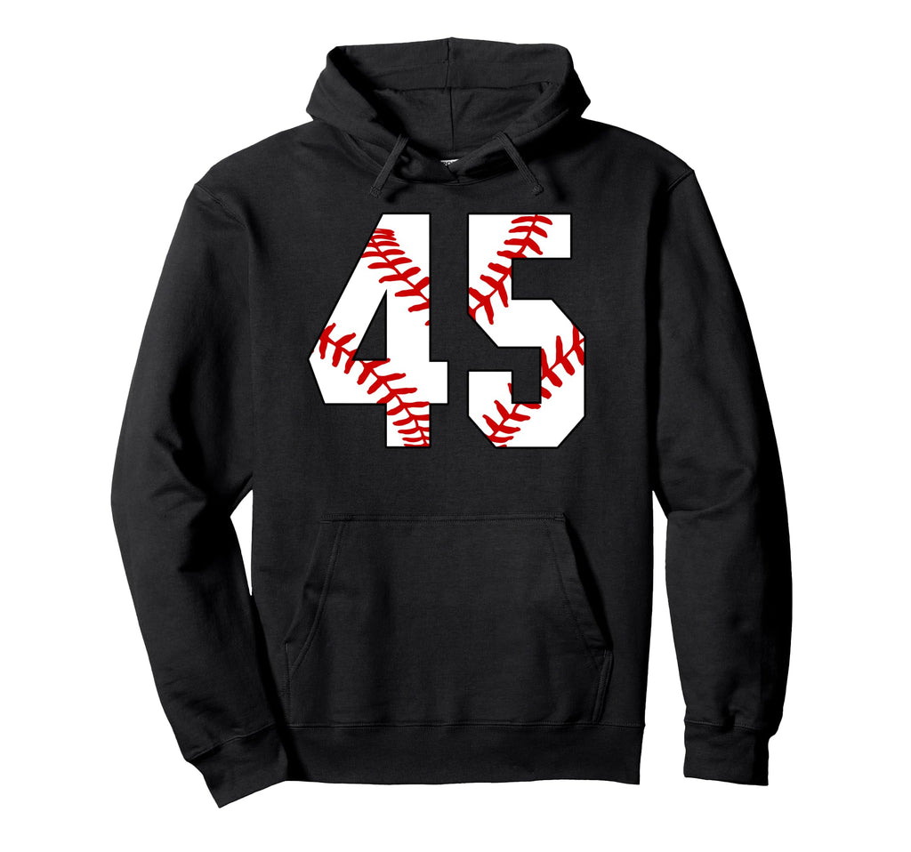 Baseball Mom 45 Jersey Baseball Hoodie - Fun Novelty Design Unisex - T-Shirt, Sweatshirt, Hoodie