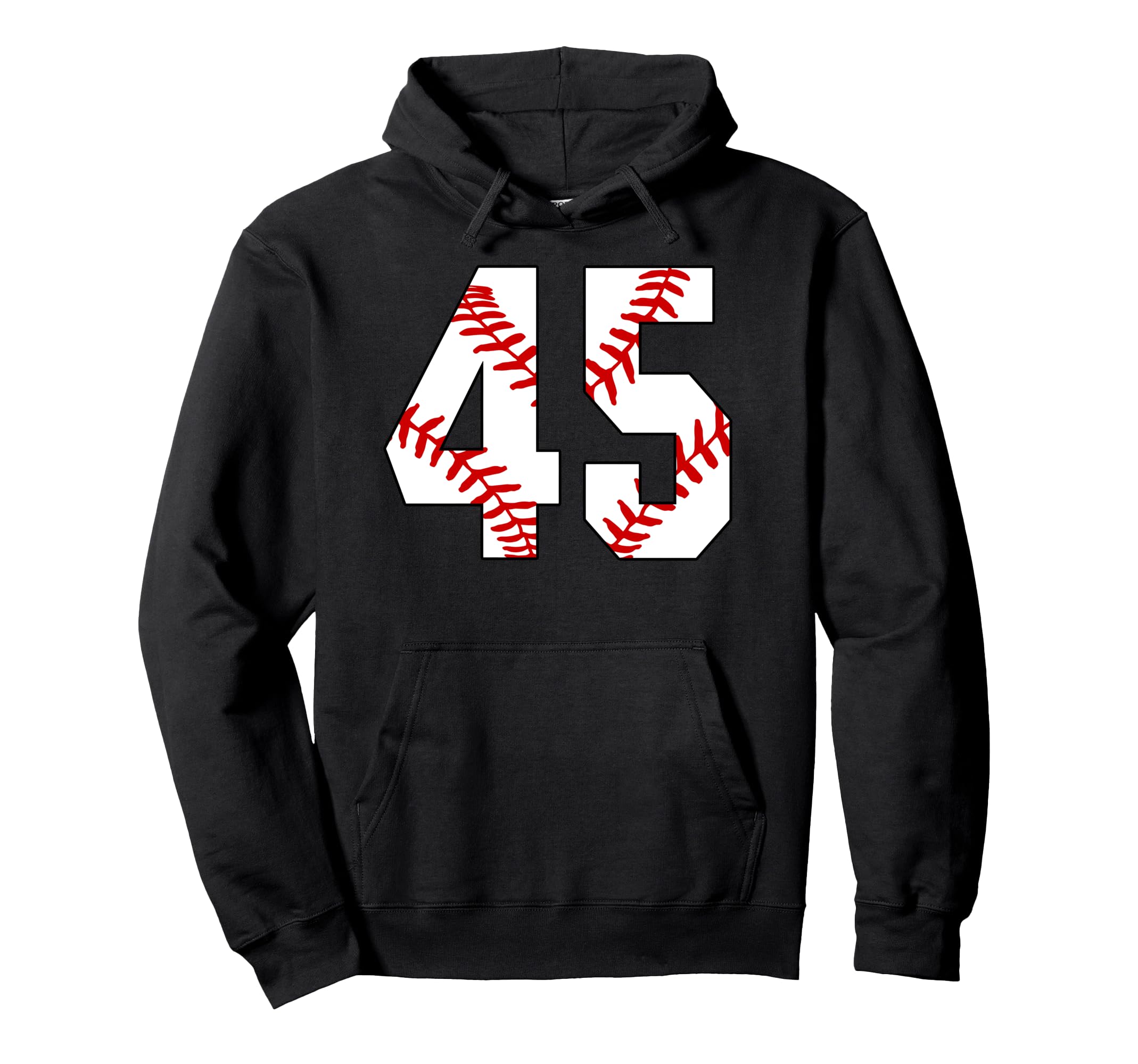 Baseball Mom 45 Jersey Baseball Hoodie - Fun Novelty Design Unisex - T-Shirt, Sweatshirt, Hoodie