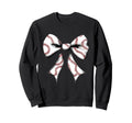 Baseball Coquette Bow Baseball Mom Sweatshirt - Custom Art Print Unisex - T-Shirt, Sweatshirt, Hoodie
