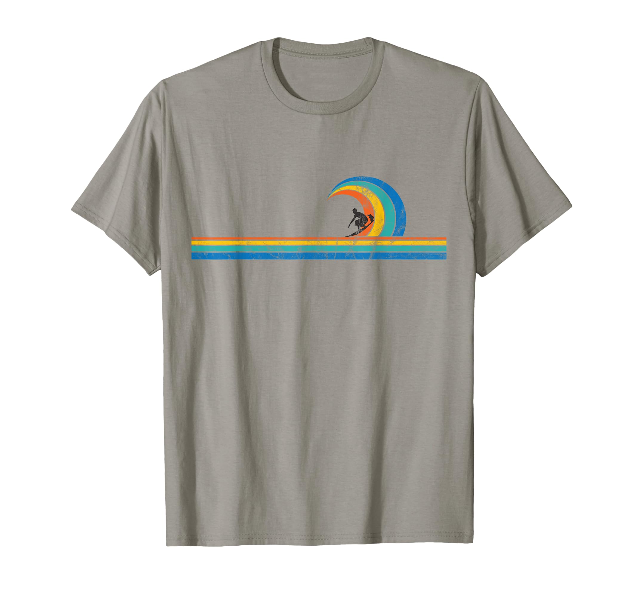 Surfer Dude Wave Stripes T-Shirt - Streetwear Style Men Women - T-Shirt, Sweatshirt, Hoodie