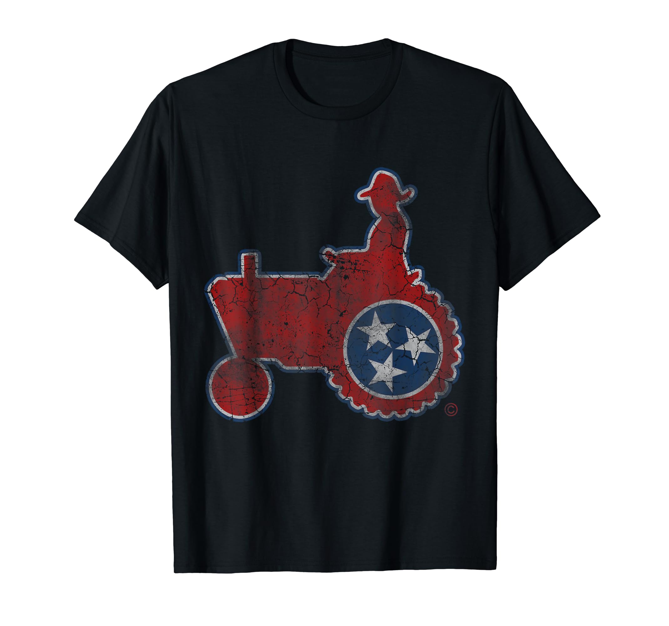 Tennessee Farmer Tractor Flag T-Shirt - Casual Everyday Wear Unisex - T-Shirt, Sweatshirt, Hoodie