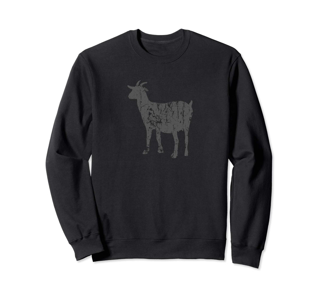 Goat Distressed Goat Sweatshirt - Graphic Print Unisex - T-Shirt, Sweatshirt, Hoodie