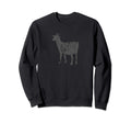 Goat Distressed Goat Sweatshirt - Graphic Print Unisex - T-Shirt, Sweatshirt, Hoodie