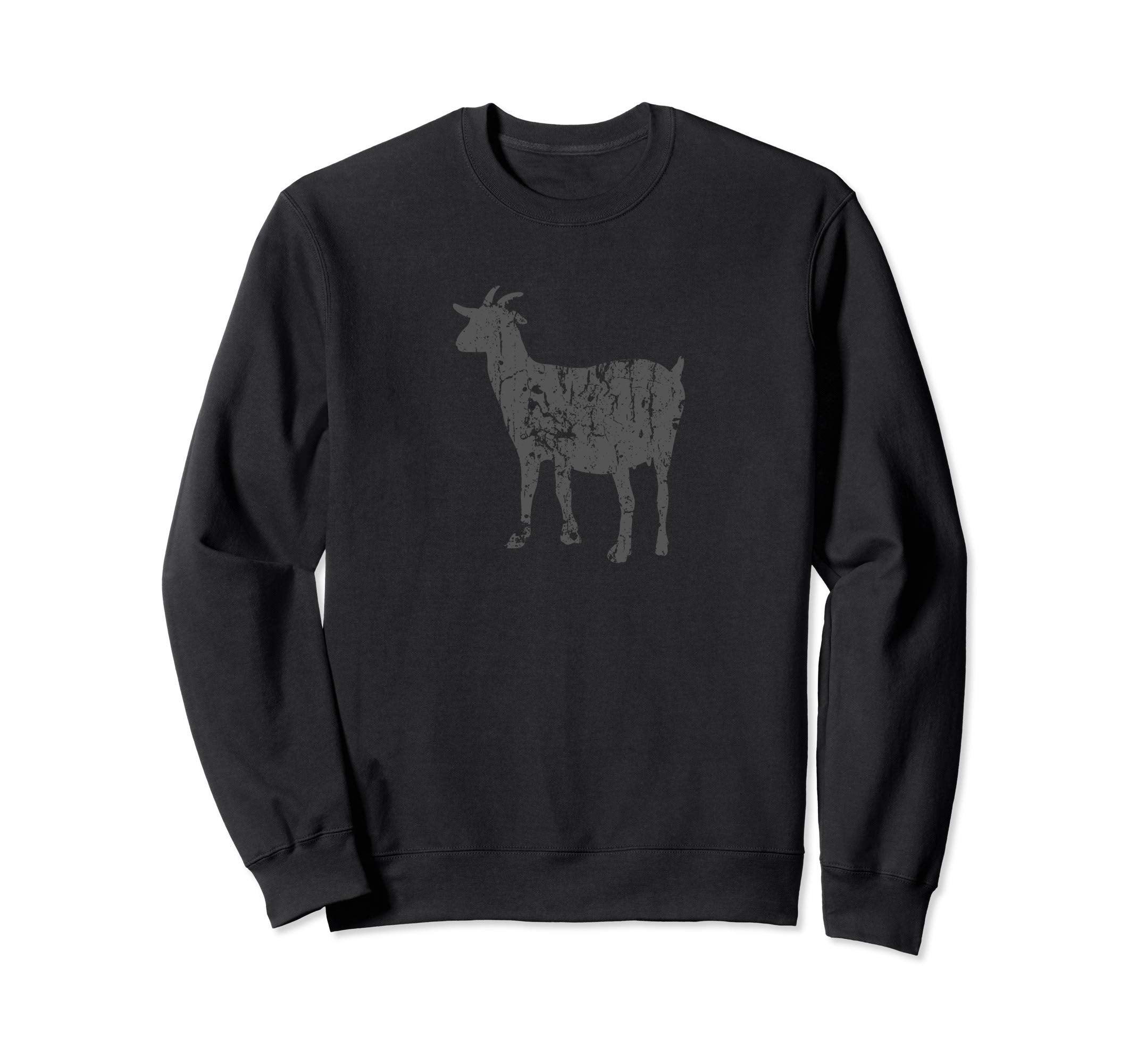 Goat Distressed Goat Sweatshirt - Graphic Print Unisex - T-Shirt, Sweatshirt, Hoodie