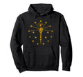 Distressed Indiana Flag Grunge Hoodie - Unique Graphic Men Women - T-Shirt, Sweatshirt, Hoodie
