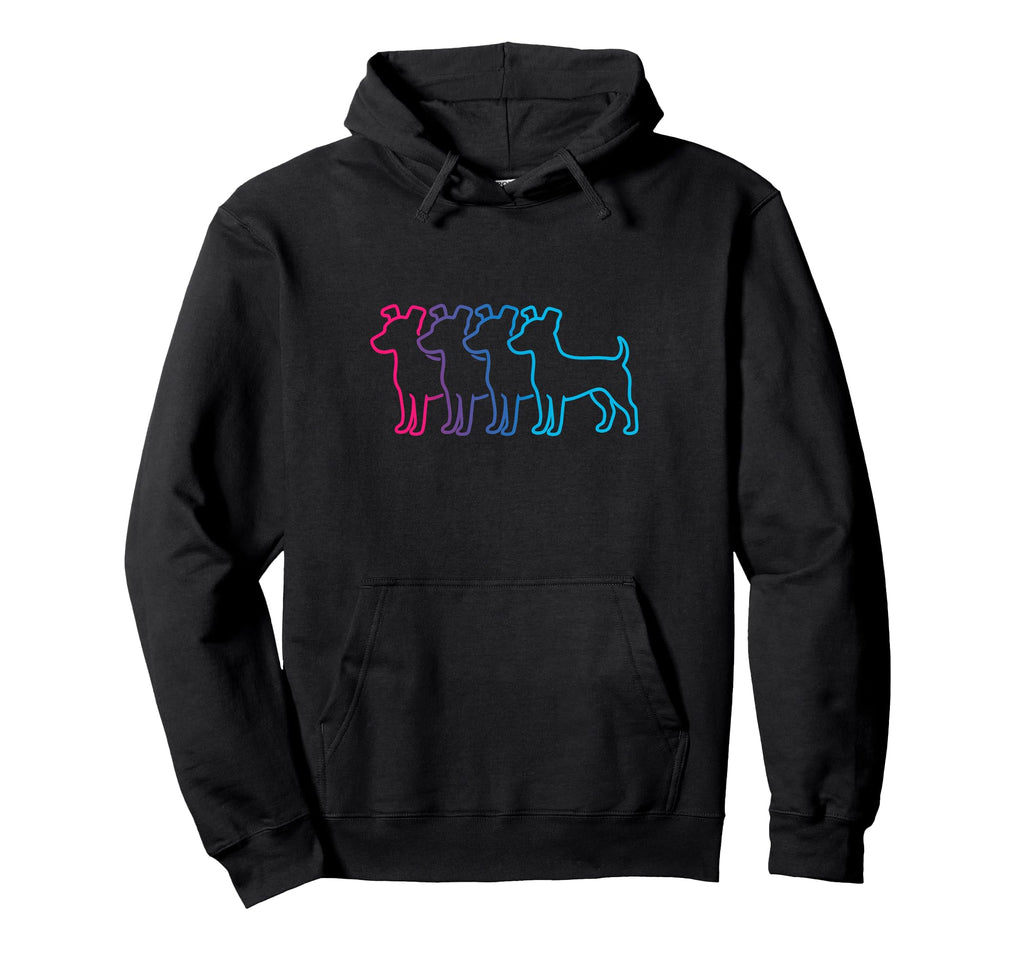 Jack Russell Terrier Silhouette Hoodie - Aesthetic Graphic for Adults - T-Shirt, Sweatshirt, Hoodie