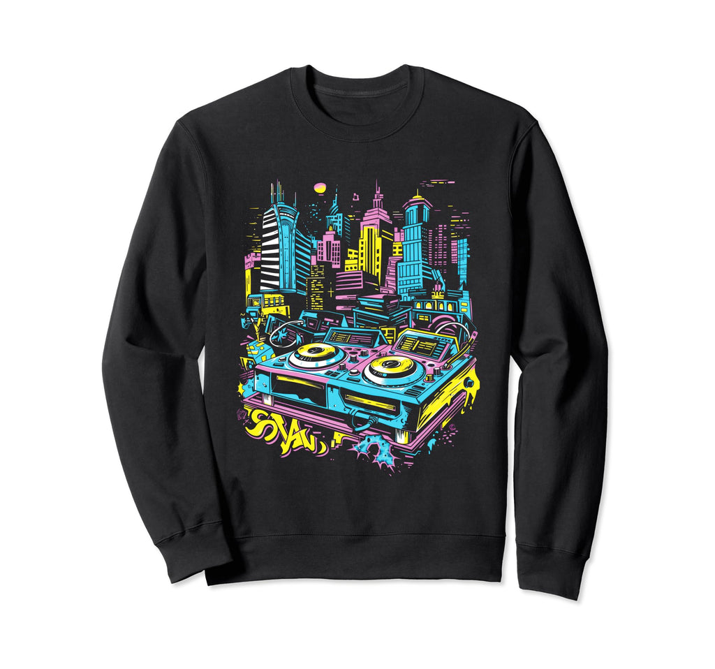 90S Hop Graffiti Oldschool Rap Boom Sweatshirt - Trendy Graphic Men Women - T-Shirt, Sweatshirt, Hoodie