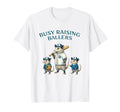 Busy Raising Baller Baseball Softball T-Shirt - Minimalist Print Unisex - T-Shirt, Sweatshirt, Hoodie