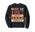 Best 1967 Cassette Tape 80 Years Sweatshirt - Minimalist Print for Adults - T-Shirt, Sweatshirt, Hoodie