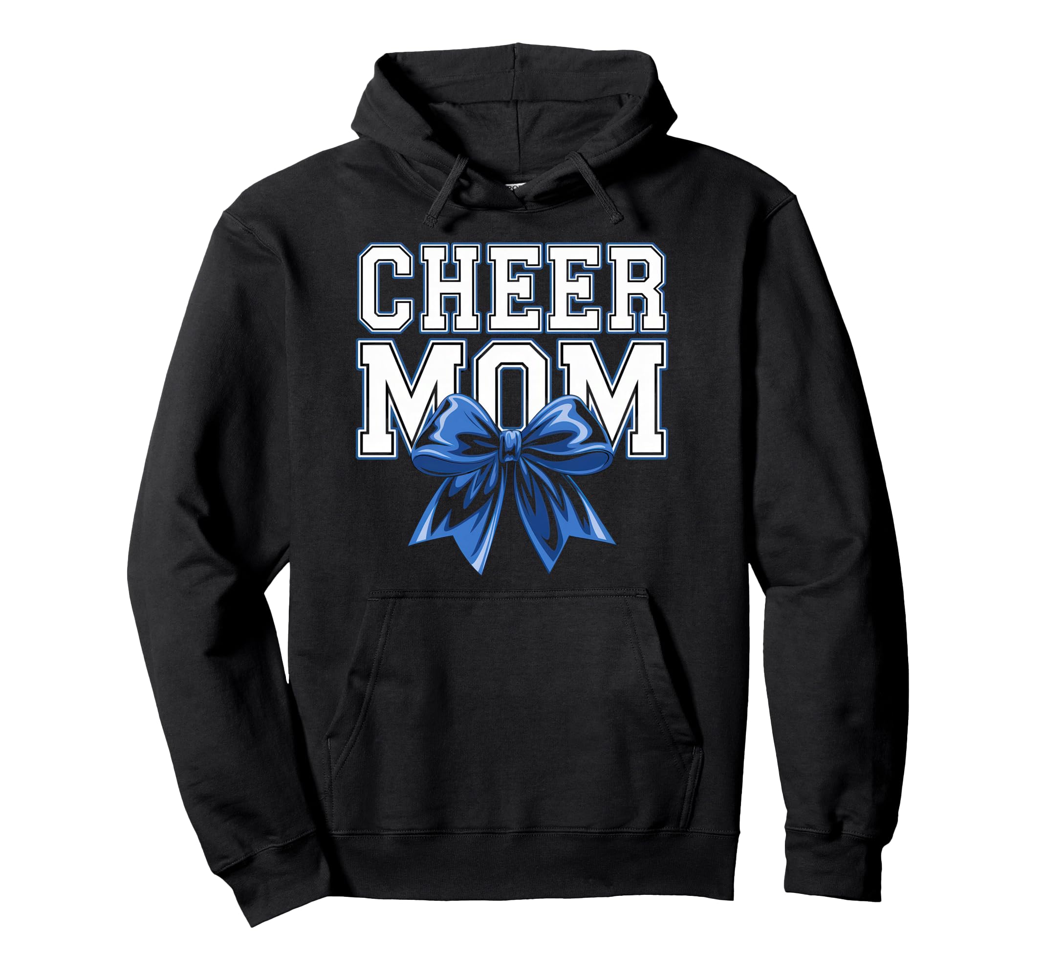 Cheer Mom Mother Bow Cheerleader Game Day Hoodie - Minimalist Print Unisex - T-Shirt, Sweatshirt, Hoodie