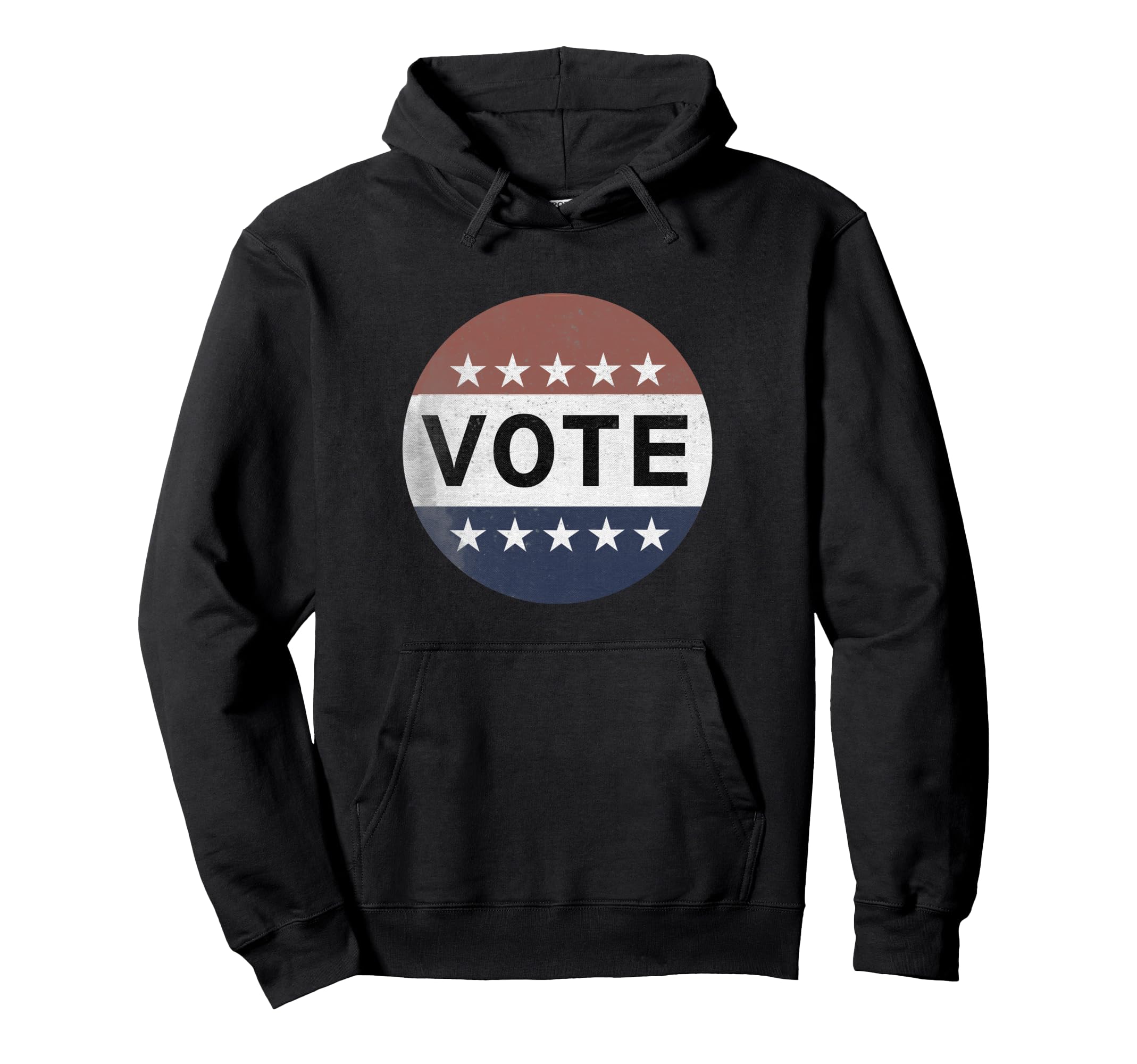 Vote Election Distressed Hoodie - Trendy Graphic Men Women - T-Shirt, Sweatshirt, Hoodie