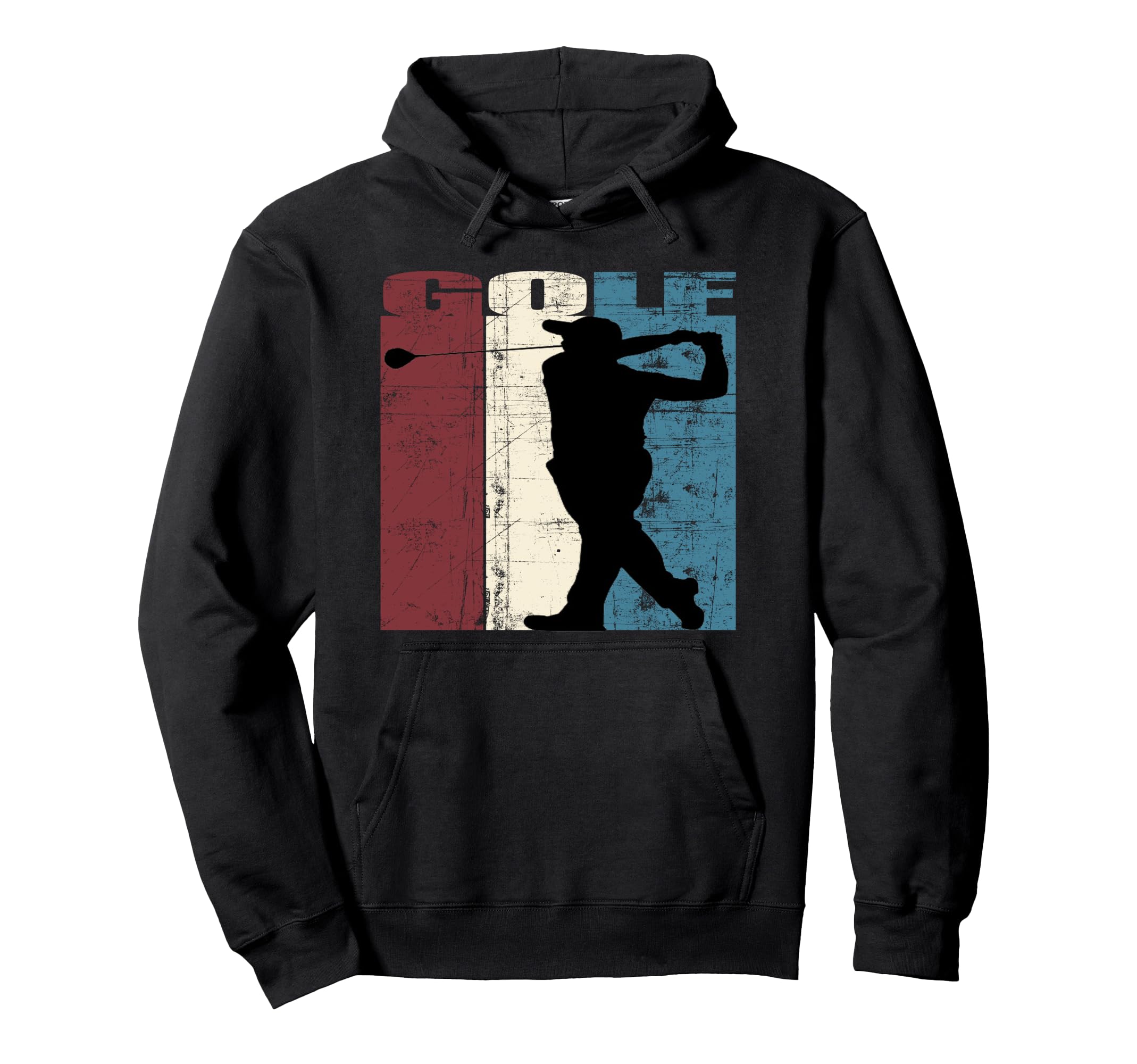 Golf Player Golfer Distressed Hoodie - Aesthetic Graphic Unisex - T-Shirt, Sweatshirt, Hoodie