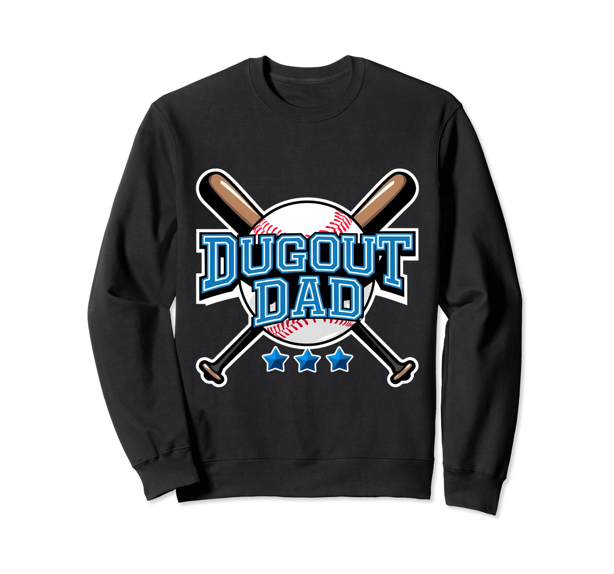 Dugout Dad Baseball Parent T Ball Sweatshirt - Aesthetic Graphic Unisex - T-Shirt, Sweatshirt, Hoodie