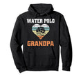 Water Polo Grandpa Heart Sunset Hoodie - Novelty Apparel for Adults - T-Shirt, Sweatshirt, Hoodie