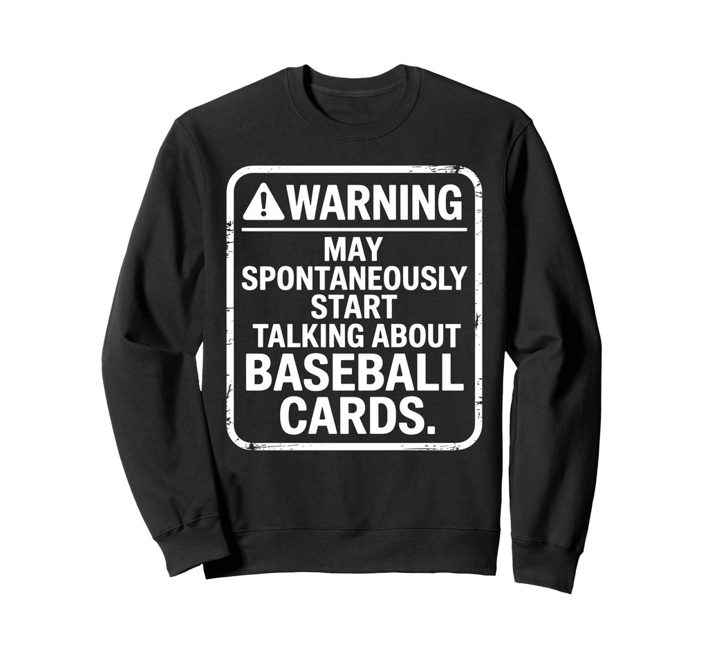 Baseball Card Art Baseball Card Sweatshirt - Novelty Apparel for Adults - T-Shirt, Sweatshirt, Hoodie
