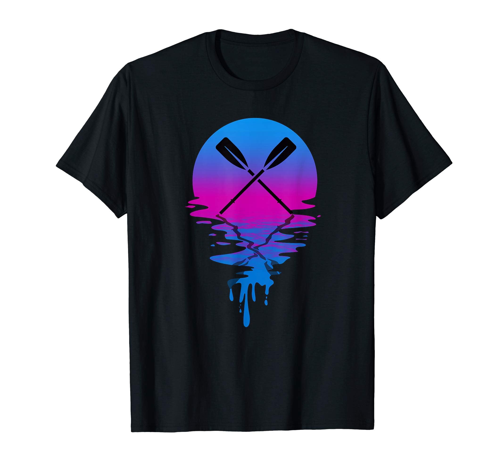 Sunset Canoeing T-Shirt - Graphic Print Unisex - T-Shirt, Sweatshirt, Hoodie