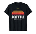 Seattle Wa Distressed Sunset T-Shirt - Novelty Apparel Men Women - T-Shirt, Sweatshirt, Hoodie