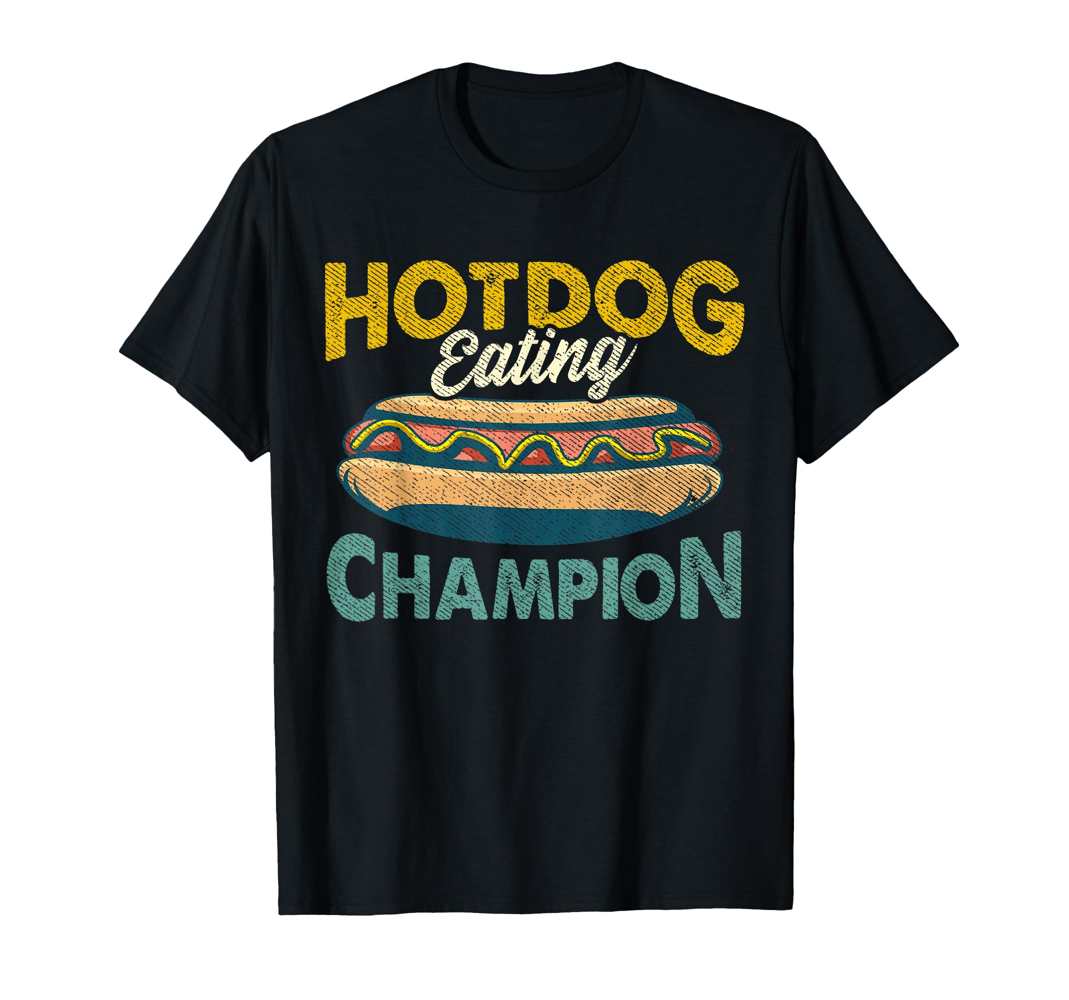 Hotdog Eating Champion Funny Estate Fair T-Shirt - Novelty Apparel Unisex - T-Shirt, Sweatshirt, Hoodie