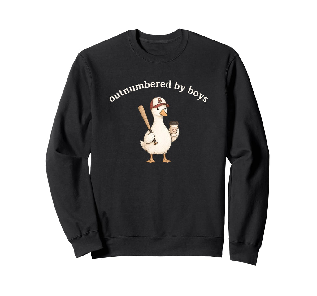 Outnumbered Funny Mom Goose Sweatshirt - Novelty Apparel for Adults - T-Shirt, Sweatshirt, Hoodie