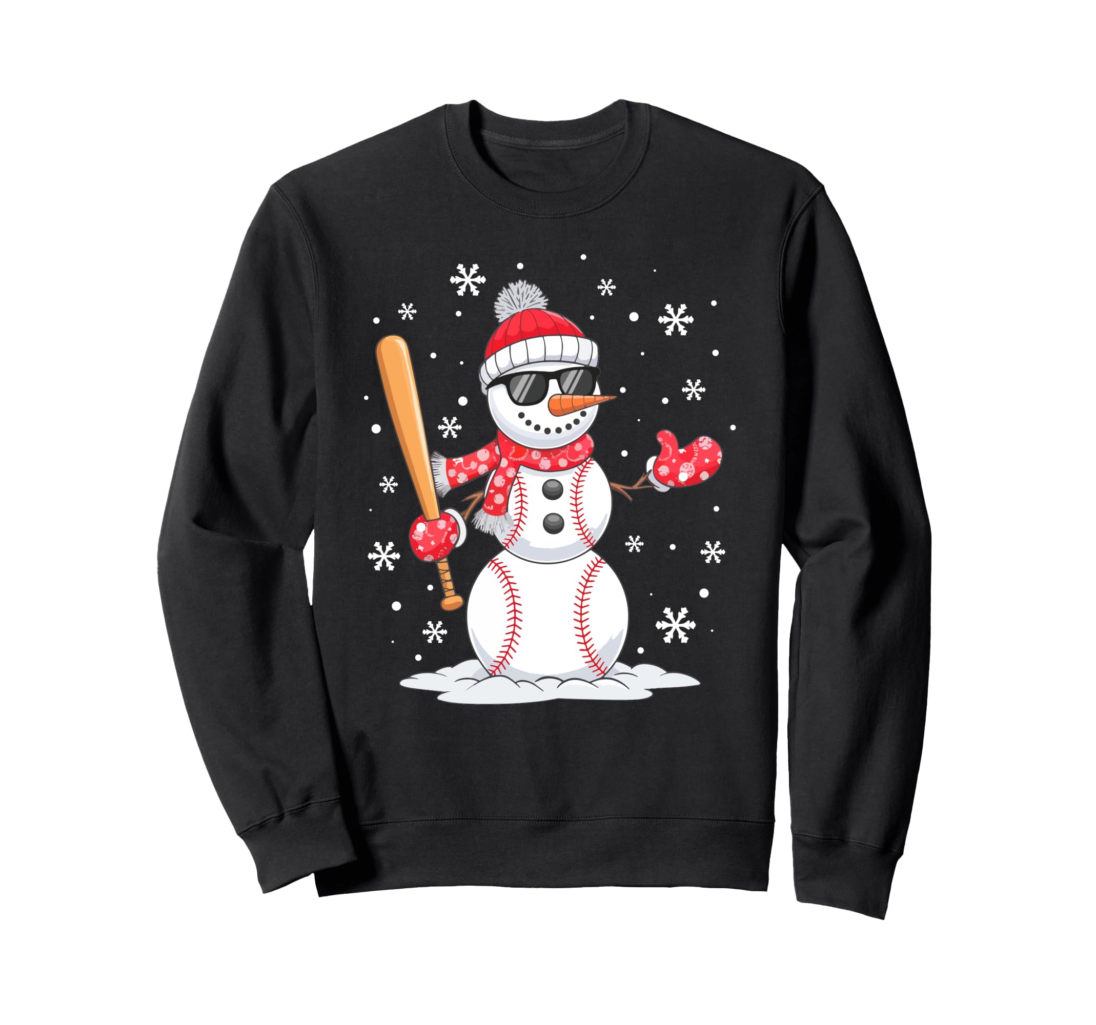 Santa Hat Snowman Family Matching Sweatshirt - Novelty Apparel for Adults - T-Shirt, Sweatshirt, Hoodie