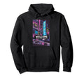 Japanese Vaporwave Aesthetic Night Hoodie - Novelty Apparel for Adults - T-Shirt, Sweatshirt, Hoodie