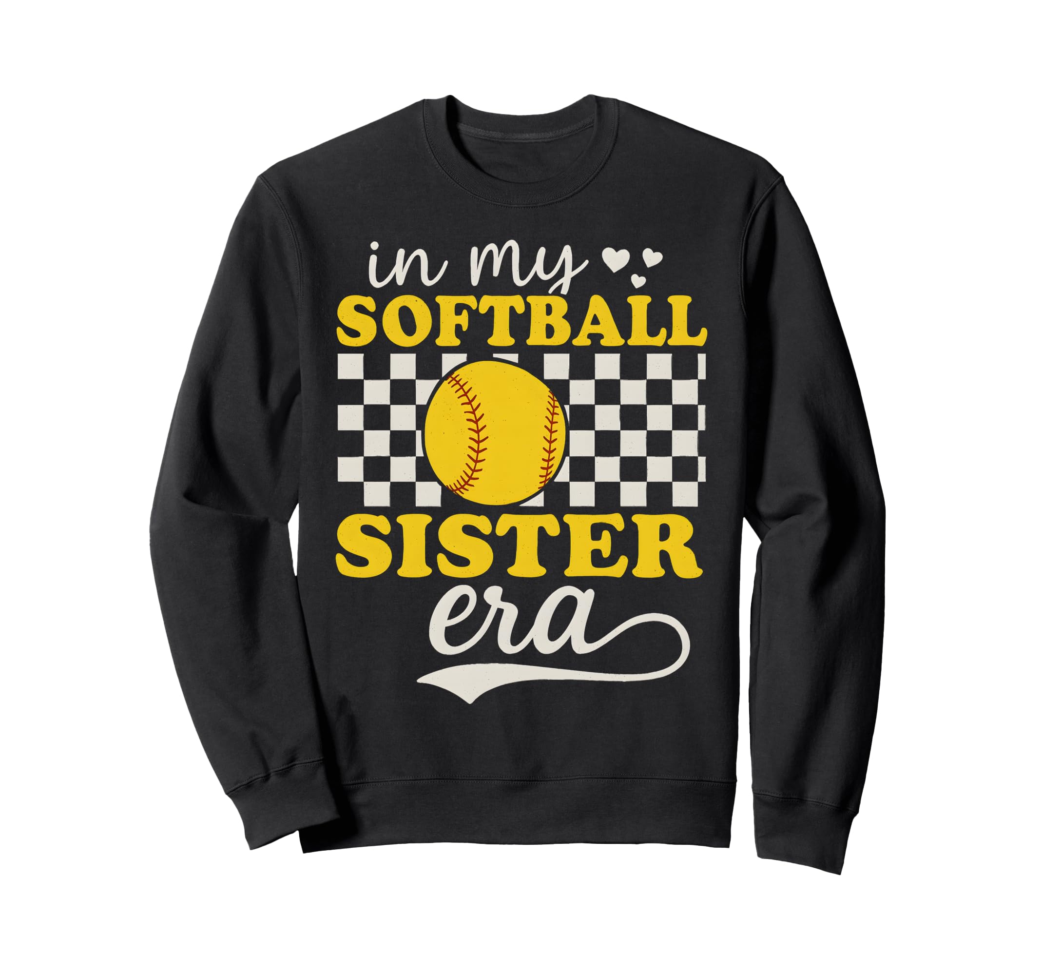 My Softball Sister Era Groovy Proud Sweatshirt - Unique Graphic Unisex - T-Shirt, Sweatshirt, Hoodie