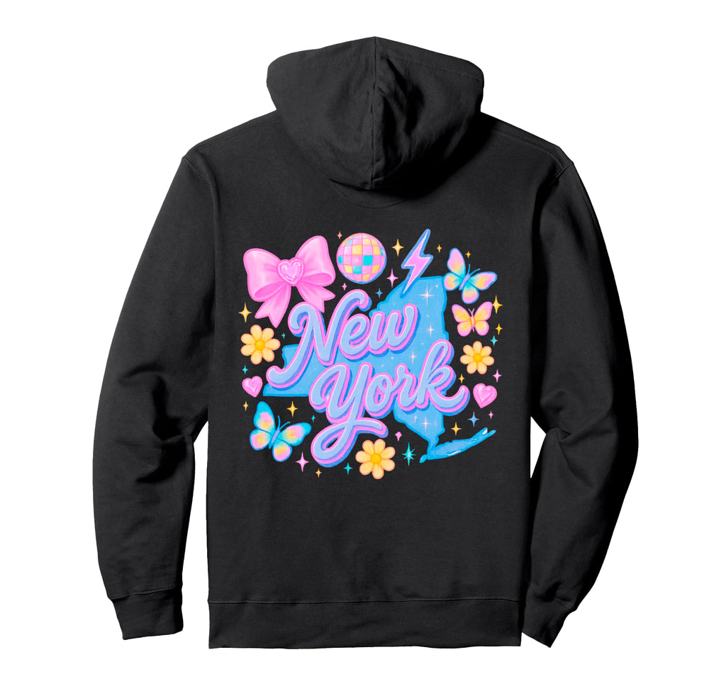 New York Y2K Coquette Aesthetic Bow Hoodie - Novelty Apparel Men Women - T-Shirt, Sweatshirt, Hoodie