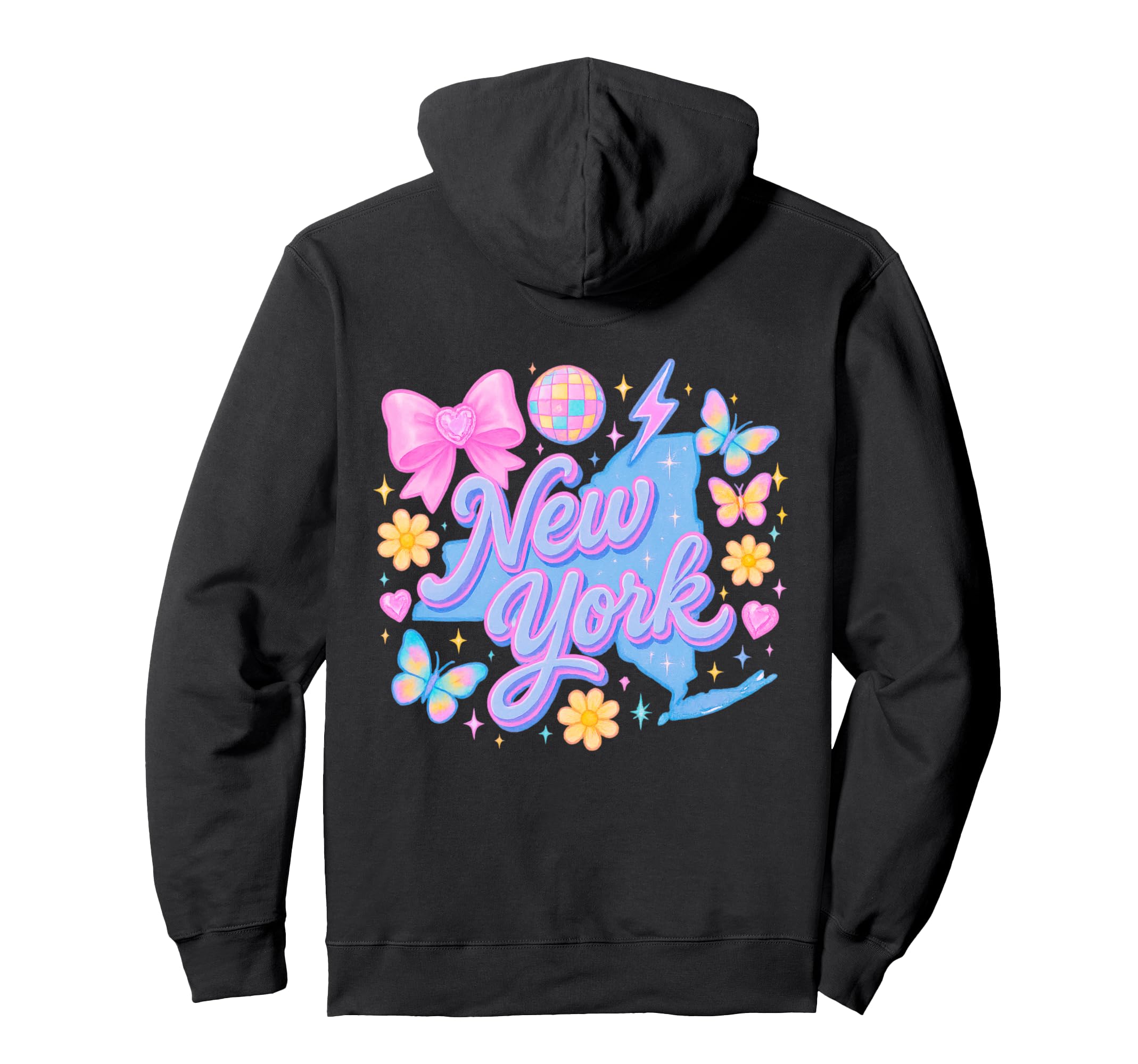 New York Y2K Coquette Aesthetic Bow Hoodie - Novelty Apparel Men Women - T-Shirt, Sweatshirt, Hoodie
