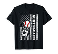 Aunt Ballers Funny Usa Flag Soccer T-Shirt - Custom Art Print Unisex - T-Shirt, Sweatshirt, Hoodie