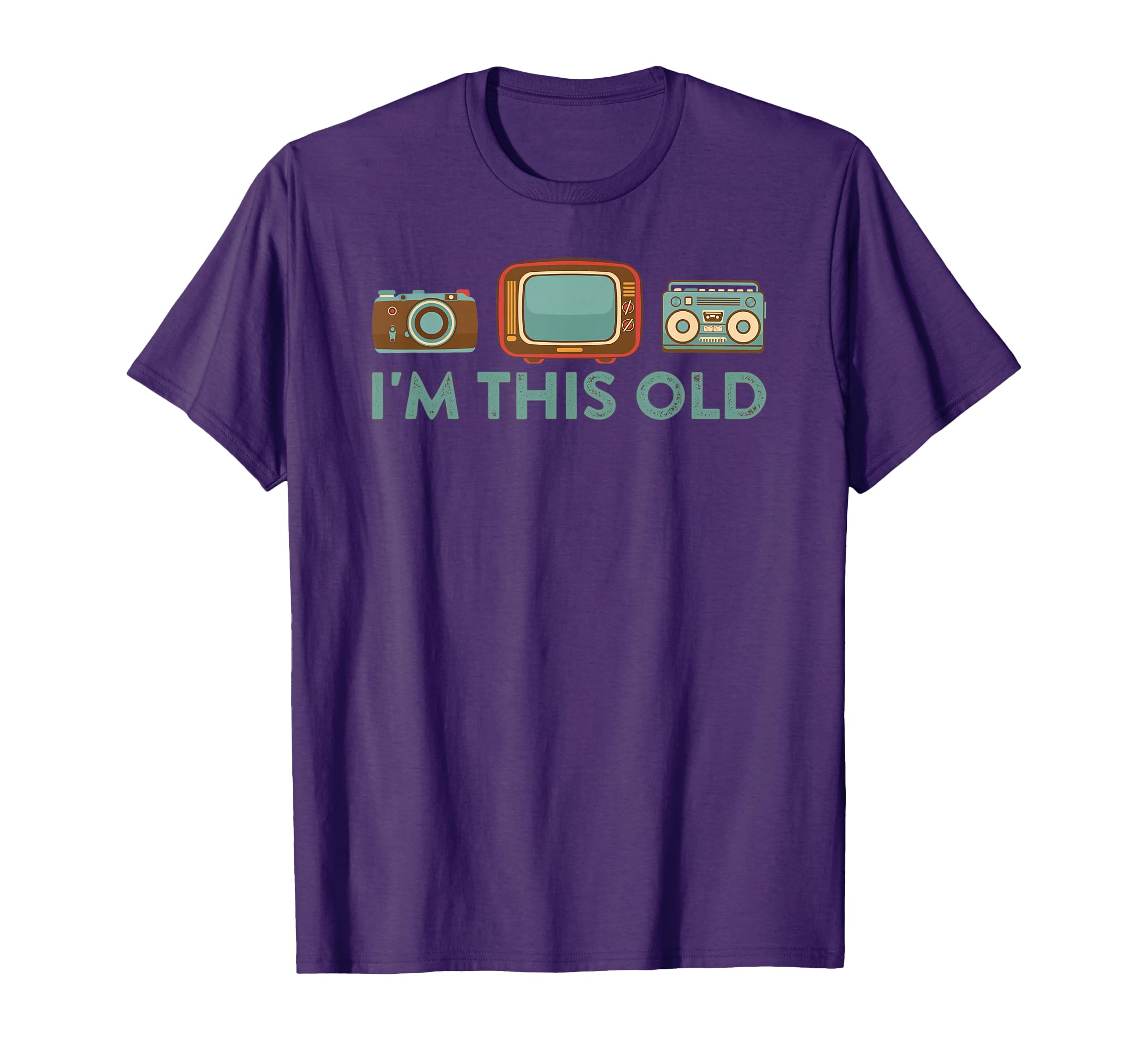 Im This Old Tv Boom Box Camera Boomer T-Shirt - Unique Graphic Men Women - T-Shirt, Sweatshirt, Hoodie