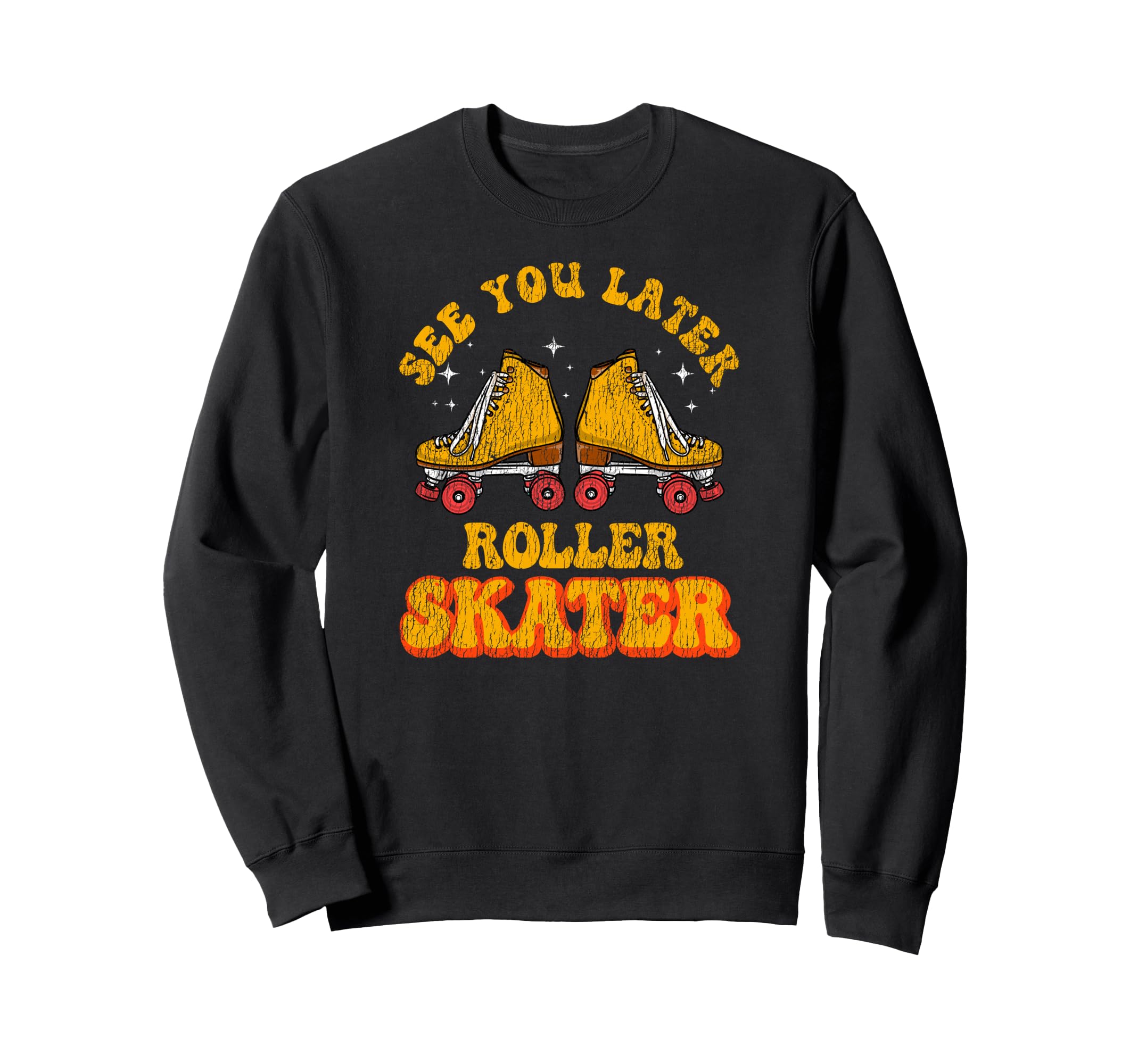 Roller Skating Skate 1970S Sweatshirt - Aesthetic Graphic for Adults - T-Shirt, Sweatshirt, Hoodie
