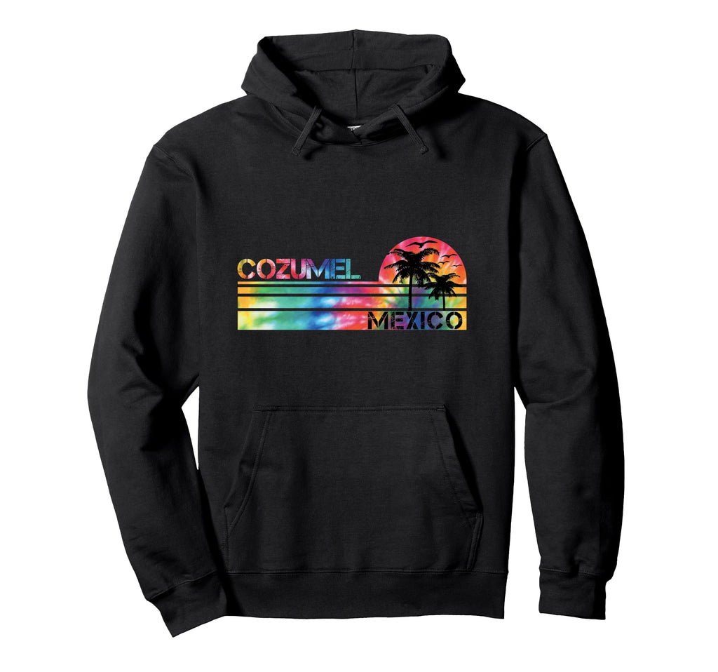 Cozumel Mexico Tie Dye Inspired Hoodie - Casual Everyday Wear Unisex - T-Shirt, Sweatshirt, Hoodie